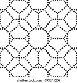 Seamless pattern with geometric shapes and symbols. Vector texture or background pattern.