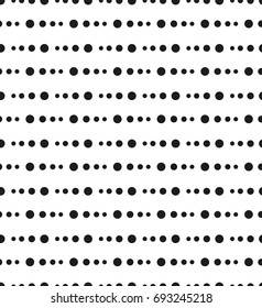 Seamless pattern with geometric shapes and symbols. Vector texture or background pattern.