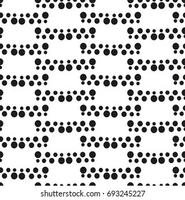 Seamless pattern with geometric shapes and symbols. Vector texture or background pattern.