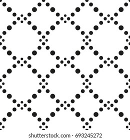 Seamless pattern with geometric shapes and symbols. Vector texture or background pattern.