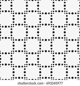 Seamless pattern with geometric shapes and symbols. Vector texture or background pattern.