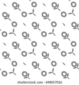 Seamless pattern with geometric shapes and symbols. Vector texture or background pattern.