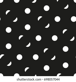 Seamless pattern with geometric shapes and symbols. Vector texture or background pattern.