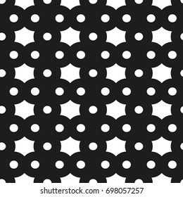 Seamless pattern with geometric shapes and symbols. Vector texture or background pattern.