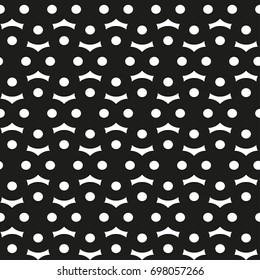 Seamless pattern with geometric shapes and symbols. Vector texture or background pattern.