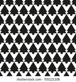 Seamless pattern with geometric shapes and symbols. Vector texture or background pattern.