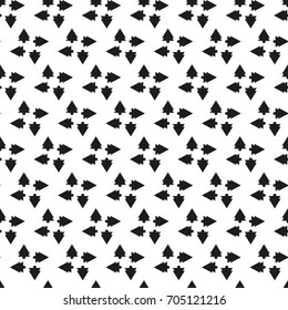 Seamless pattern with geometric shapes and symbols. Vector texture or background pattern.
