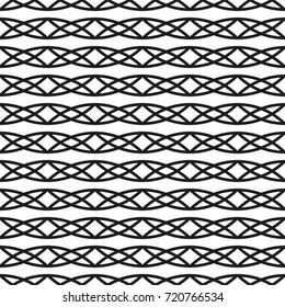 Seamless pattern with geometric shapes and symbols. Vector texture or background pattern.