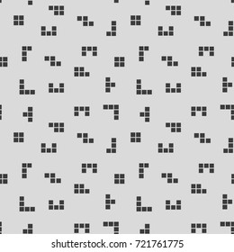 Seamless pattern with geometric shapes and symbols. Vector texture or background pattern.