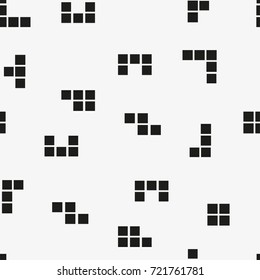 Seamless pattern with geometric shapes and symbols. Vector texture or background pattern.