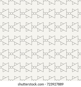 Seamless pattern with geometric shapes and symbols. Vector texture or background pattern.