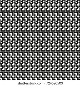 Seamless pattern with geometric shapes and symbols. Vector texture or background pattern.