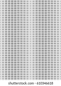 Seamless pattern with geometric shapes and symbols.Gray rectangles in a row horizontally.  Vector texture or background pattern.