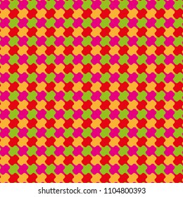 Seamless pattern of geometric shapes. Texture backdrop. Geometric abstract background for textile, wallpaper, gift.