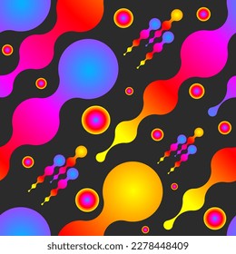 Seamless pattern with geometric shapes. Vector illustration