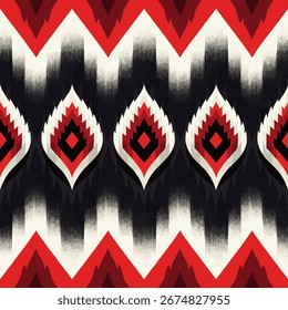 padrão contínuo com formas geométricas, ilustração vetorial