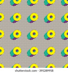 Seamless pattern of geometric shapes in vector. Minimalistic poster. Digital wallpaper