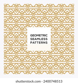 Seamless Pattern Geometric Star Ornament Design
