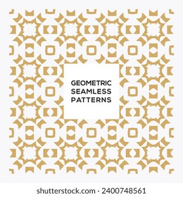 Seamless Pattern Geometric Star Ornament Design
