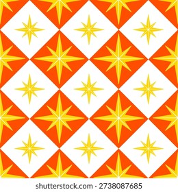 Seamless pattern with geometric starry ornate for Your magical happy design