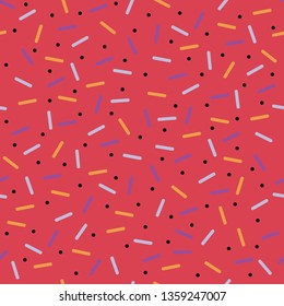 Seamless pattern in geometric style. Colorfull geometric figures. Vector illustration