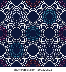 Seamless pattern geometric style. Vintage decorative texture.