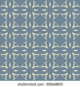 Seamless pattern with geometric swirls in the Oriental style.