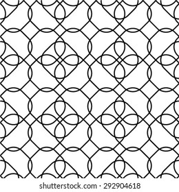 Seamless pattern, geometric texture. Monochrome. Backdrop. Vector illustration