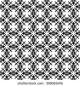 Seamless pattern, geometric texture. Monochrome. Backdrop. Vector illustration