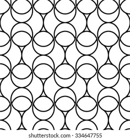 Seamless pattern, geometric texture. Monochrome. Backdrop. Vector illustration