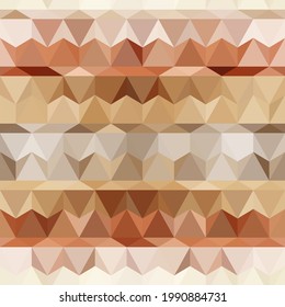 A seamless pattern with a geometric texture. Natural woody shades of wood and terracotta. Design accessories and textiles for bathroom interiors, kitchen, living room and clothing. Vector illustration