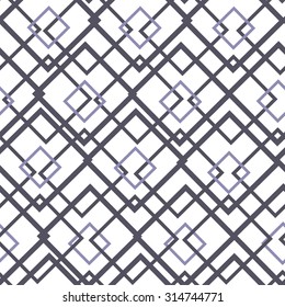 Seamless pattern. geometric texture with small squares, rhombuses, stripes. Vector background.  Vector illustration. 