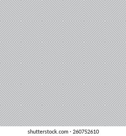 Seamless pattern. Geometric texture of tiles and lines. Repeated diamonds of various sizes. Web. Backdrop. Outline. Monochrome. Vector illustration