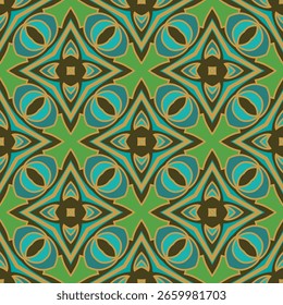 Seamless pattern geometric texture, seamless vector background.
Modern stylish texture. Repeating geometric
tiles Designs with blue and green colors
