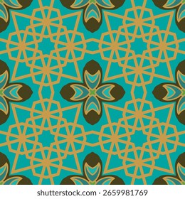 Seamless pattern geometric texture, seamless vector background.
Modern stylish texture. Repeating geometric
tiles Designs with blue and green colors