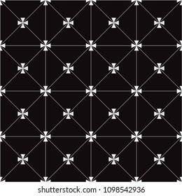 Seamless pattern with geometric triangles on square frame background vector