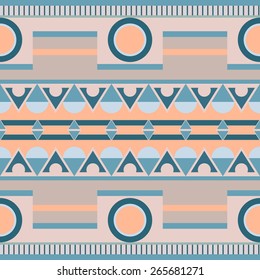 Seamless pattern with geometric tribal pattern for your creativity