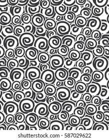 Seamless pattern. Geometric Vector illustration. Repeating background. Black and White