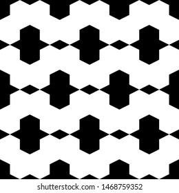 Seamless pattern. Geometric wallpaper. Polygons motif. Simple shapes background. Digital paper, textile print, web design, abstract. Geometrical backdrop. Rhombuses, figures ornament. Vector artwork.