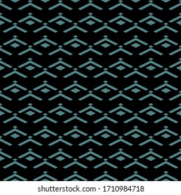 Seamless pattern. Geometric wallpaper. Rhombuses, chevrons ornament. Digital paper, textile print, web design. Geometrical figures backdrop. Diamonds, angle brackets background. Shapes motif. Vector