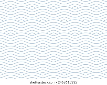 Seamless pattern with geometric waves