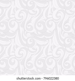 Seamless pattern of geometric waves and curls. Abstract texture.