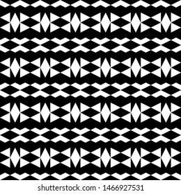 Seamless pattern. Geometrical backdrop. Abstract background. Digital paper, textile print, web design. Rhombuses, triangles, chevrons ornament. Geometric shapes wallpaper. Polygons motif. Vector.