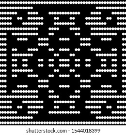 Seamless pattern. Geometrical backdrop. Dots motif. Simple shapes wallpaper. Circles ornament. Digital paper, web designing, textile print. Figures background. Vector.