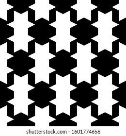 Seamless pattern. Geometrical backdrop. Figures ornament. Simple shapes background. Geometric wallpaper. Polygons motif. Digital paper, textile print, web design, abstract illustration. Vector