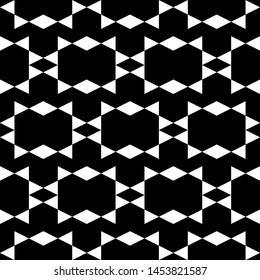 Seamless pattern. Geometrical backdrop. Polygons background. Rhombuses, triangles ornament. Simple shapes wallpaper. Digital paper, web designing, textile print. Vector.