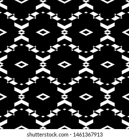Seamless pattern. Geometrical backdrop. Rhombuses, chevrons, triangles, figures ornament. Shapes background. Geometric wallpaper. Polygons motif. Digital paper, textile print, web design, abstract.