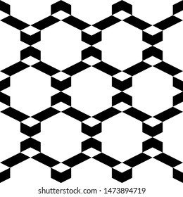 Seamless pattern. Geometrical backdrop. Rhombuses, figures ornament. Simple shapes background. Geometric wallpaper. Polygons motif. Digital paper, textile print, web design, abstract. Vector artwork.