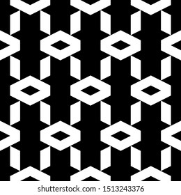 Seamless pattern. Geometrical backdrop. Rhombuses, parallelograms, figures ornament. Geometric wallpaper. Shapes background. Polygons motif. Digital paper, textile print, web design, abstract.
