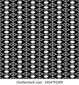 Seamless pattern. Geometrical backdrop. Simple shapes background. Digital paper, web designing, textile print. Rhombuses, triangles, figures ornament. Ethnic wallpaper. Vector art